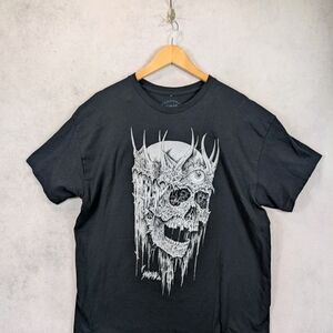 Sawblade 666 Third Eye Skull Graphic T-Shirt Men’s Size XL Black